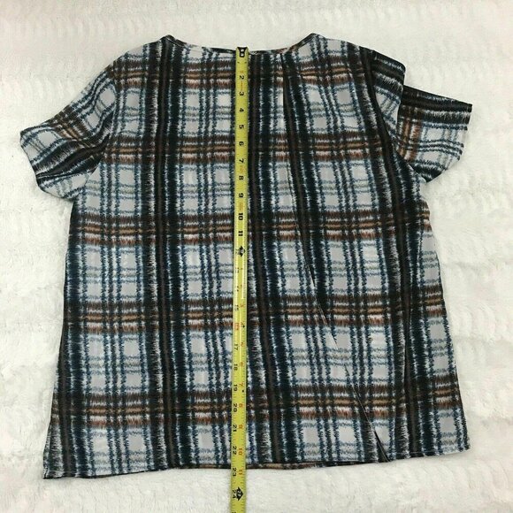 Maeve Womens Shirt Size Small Short Sleeve Open Cross Back Lightweight Blouse - Picture 8 of 8